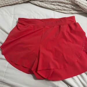 Lululemon Athletica Red Athletic Shorts Lightweight Breathable